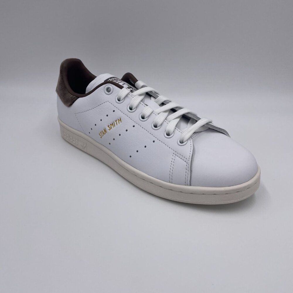 adidas Stan Smith White / Brown Women's Shoes - Picture 7 of 8